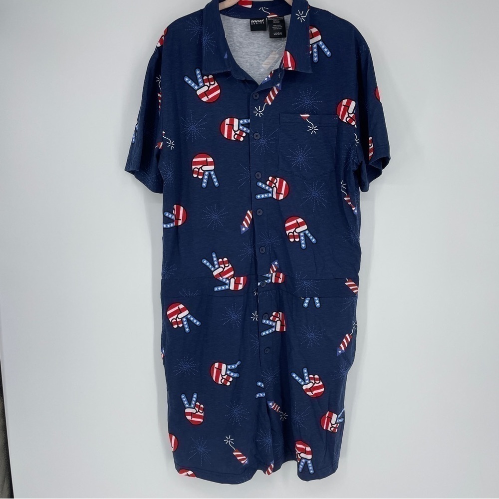 Mad Engine Unisex Peace Flag Hand Romper
